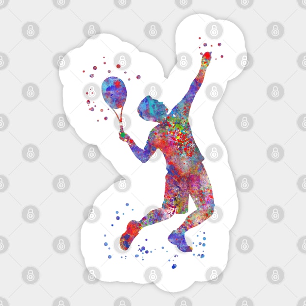 Male tennis player Sticker by RosaliArt